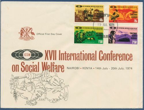 Ostafrikanische Gemeinschaft 1974 Soziale Wohlfahrt 275/78 FDC (SG40494)