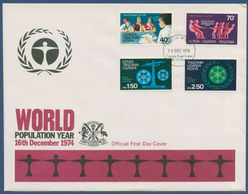 Ostafrikanische Gemeinschaft 1974 Weltbevölkerungsjahr 283/86 FDC (SG40502)
