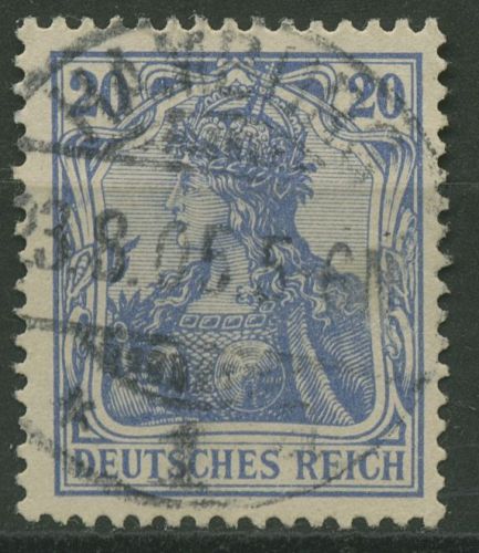 Deutsches Reich 1902 Germania ohne Wasserzeichen 72 a gestempelt geprüft