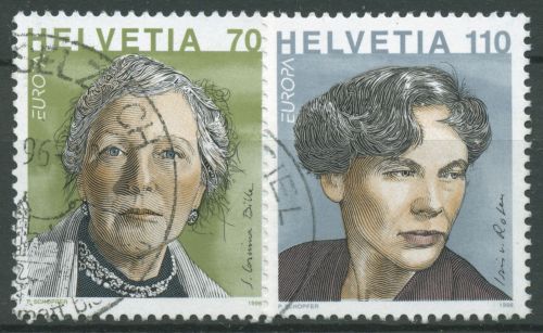 Schweiz 1996 Europa CEPT Berühmte Frauen Künstlerinnen 1581/82 gestempelt