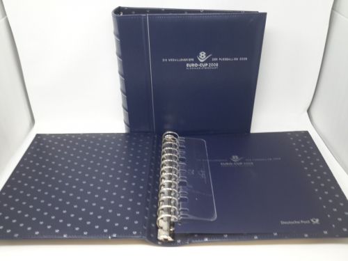 Dt. Post Ringbinder blau, Fußball EM 2008 gebraucht (Z3481)