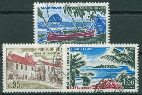 Frankreich 1970 Tourismus Küsten Inseln Kloster 1715/17 gestempelt