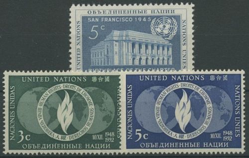 UNO New York 1952 Jahrgang komplett (16/18) postfrisch (R14349)