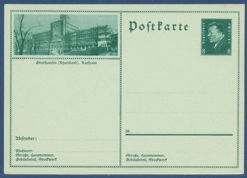 Dt. Reich 1930 Bildpostkarte Oberhausen P 189 /047 ungebraucht (X41344)