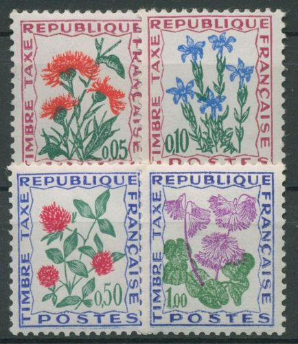Frankreich 1965 Portomarken Blumen P 100/03 postfrisch