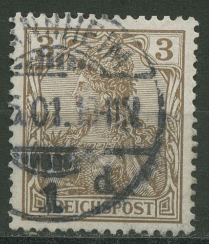 Deutsches Reich 1900 Germania Inschrift: REICHSPOST 54 b gestempelt geprüft