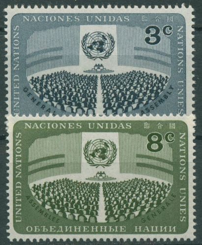 UNO New York 1956 UNO-Generalversammlung 51/52 postfrisch