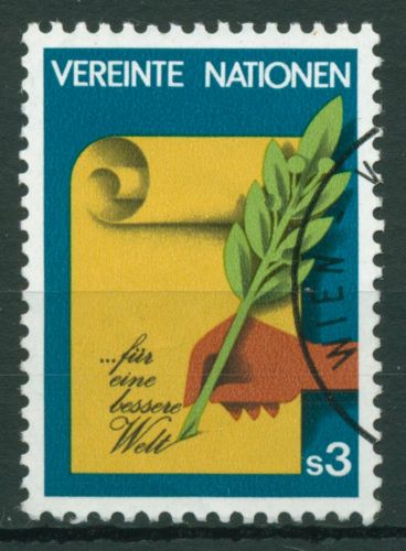 UNO Wien 1982 Für eine bessere Welt 23 gestempelt