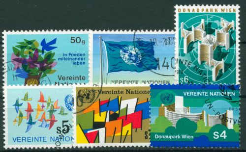 UNO Wien 1979 Flaggen Frieden 1/6 gestempelt