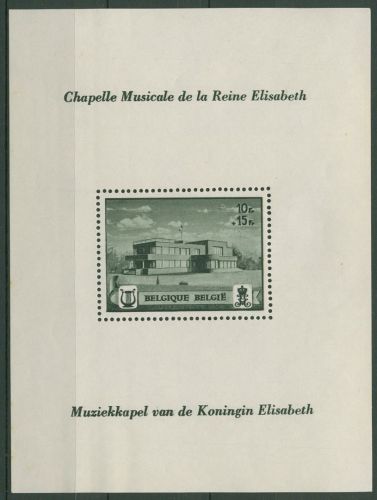 Belgien 1941 Musikstiftung von Königin Elisabeth Block 14 postfrisch (C91585)