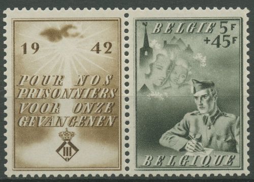 Belgien 1942 Für die belgischen Kriegsgefangenen 613 ZF postfrisch