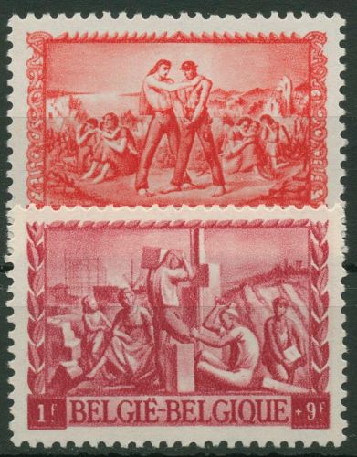 Belgien 1945 Für die kriegsgeschädigten Postbeamten 710/11 postfrisch