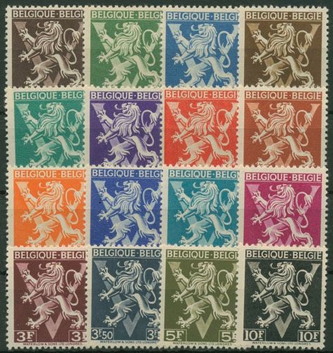 Belgien 1944 Befreiung Wappenlöwe mit "V" 692/707 II mit Falz