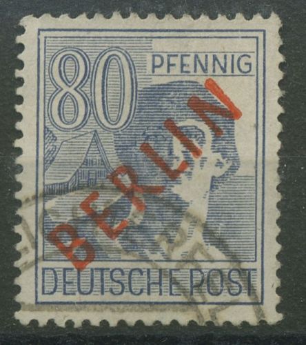 Berlin 1949 Rotaufdruck 32 gestempelt, kleiner Zahnfehler (R80868)