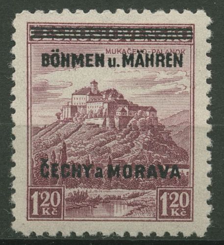 Böhmen und Mähren 1939 Marken mit Aufdruck 11 postfrisch signiert