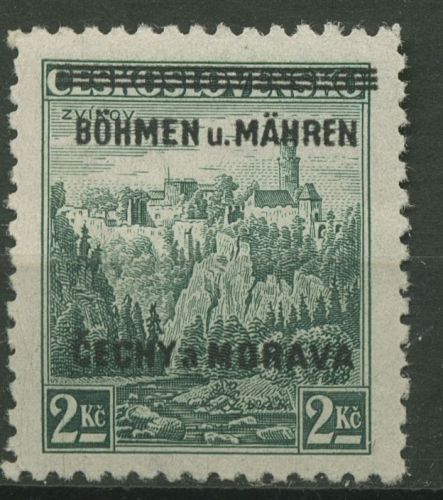 Böhmen und Mähren 1939 Marken mit Aufdruck 14 postfrisch signiert