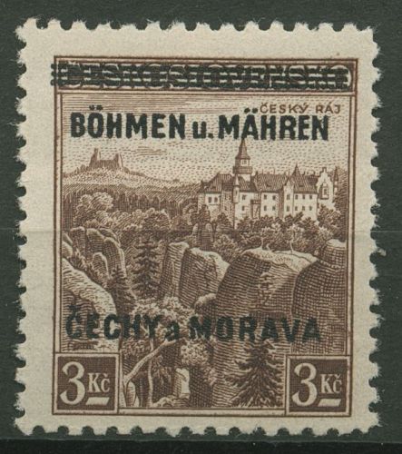 Böhmen und Mähren 1939 Marken mit Aufdruck 16 postfrisch signiert