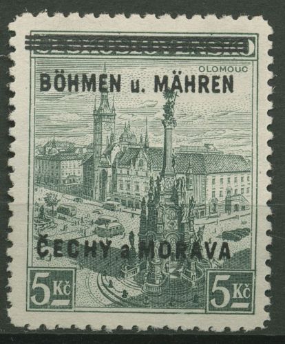 Böhmen und Mähren 1939 Marken mit Aufdruck 18 postfrisch