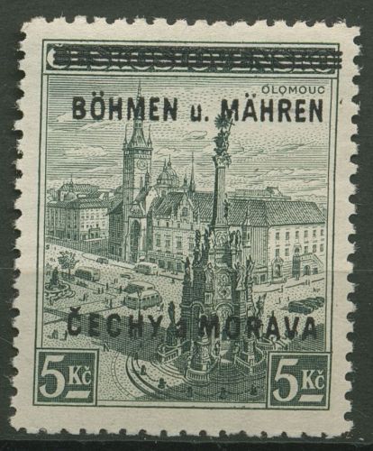 Böhmen und Mähren 1939 Marken mit Aufdruck 18 postfrisch signiert