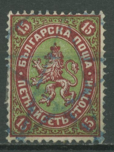 Bulgarien 1881 Freimarken Wappenlöwe 9 gestempelt