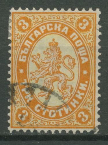 Bulgarien 1882 Freimarken Wappenlöwe 14 gestempelt