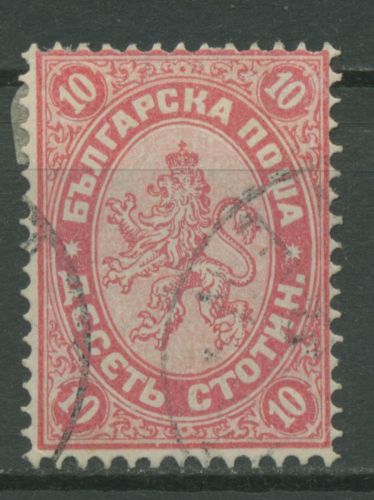 Bulgarien 1882 Freimarken Wappenlöwe 16 gestempelt