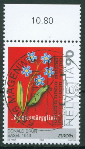 Schweiz 2003 Europa CEPT Plakatkunst 1838 gestempelt