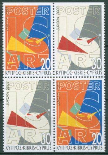 Zypern 2003 Europa CEPT Plakate 1013/14 Do/Du ZD postfrisch (C97760)