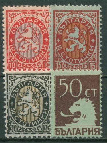 Bulgarien 1925 Wappenlöwe Löwenkopf 186/89 mit Falz