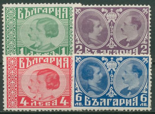 Bulgarien 1930 Zar Boris III. & Prinzessin Giovanna v. Italien 222/25 mit Falz