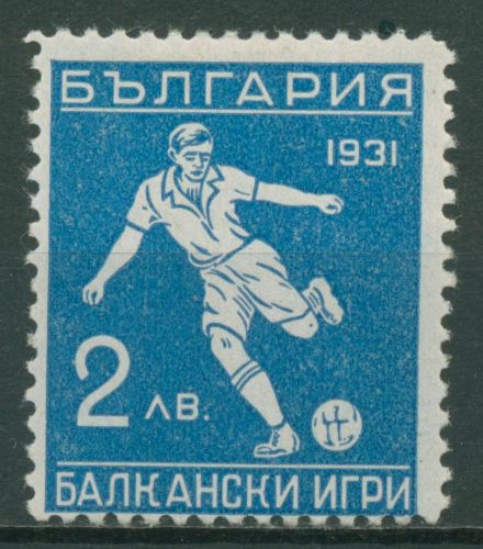 Bulgarien 1933 Balkanspiele Athen Fußball 253 mit Falz