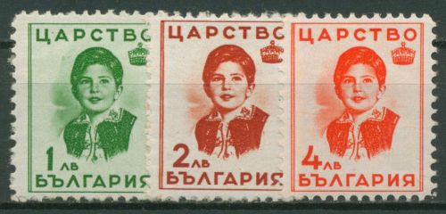 Bulgarien 1937 Prinzessin Marie-Luise 312/14 mit Falz