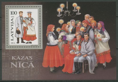 Lettland 1995 Trachten Block 6 postfrisch (C60481)