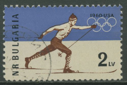 Bulgarien 1960 Olympia Winterspiele Squaw Valley 1153 A gestempelt