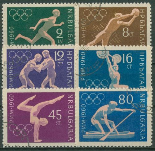 Bulgarien 1960 Olympische Sommerspiele Rom 1172/77 gestempelt