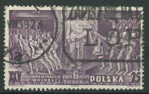 Polen 1939 Legionäre Marschall Pilsudski 356 gestempelt