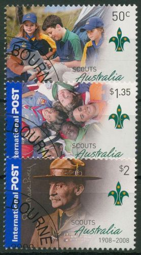 Australien 2008 100 Jahre Pfadfinderbewegung in Australien 2929/31 gestempelt
