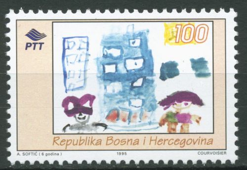 Bosnien-Herzegowina 1995 Woche des Kindes Zeichnung 26 postfrisch