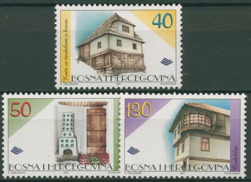 Bosnien-Herzegowina 1997 Architektur Hausbau 107/09 postfrisch