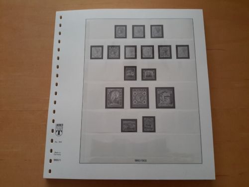 LINDNER-T Vordruckblätter Malta 1860/1971 gebraucht, neuwertig (Z3495)