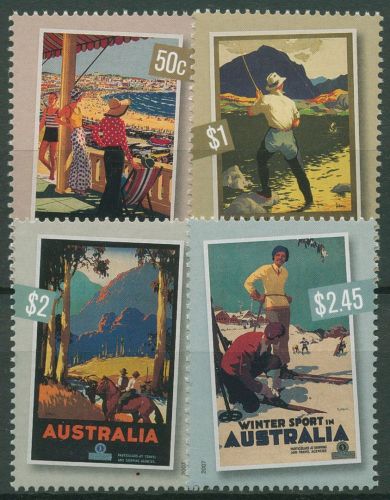 Australien 2007 Fremdenverkehrsplakate der 1930er Jahre 2822/25 postfrisch