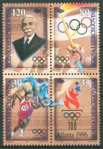 Bosnien-Herzegowina 1996 Olympische Sommerspiele Atlanta 54/57 ZD postfrisch