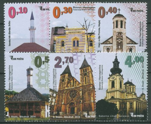 Bosnien-Herzegowina 2014 Sakralbauten 647/52 postfrisch