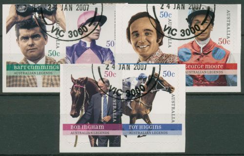 Australien 2007 Gewinner Australian-Legend-Preis der Post 2767/72 gestempelt