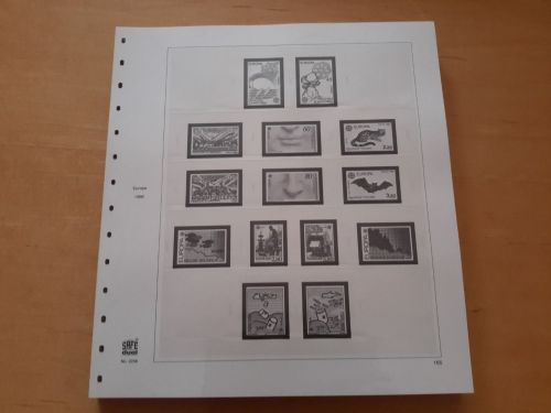 SAFE dual Vordruckblätter Europa CEPT 1986/90 gebraucht (Z3501)