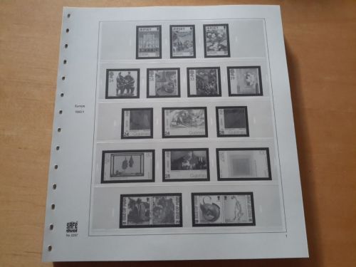 SAFE dual Vordruckblätter Europa CEPT 1993/97 gebraucht (Z3502)