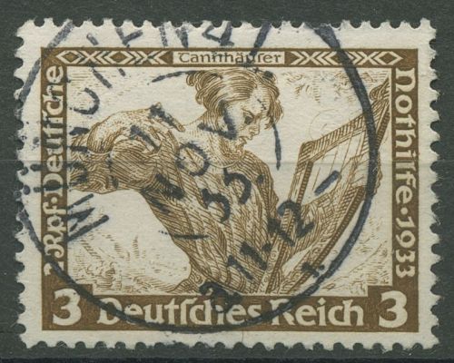 Deutsches Reich 1933 Deutsche Nothilfe Wagner 499 A mit TOP-Stempel
