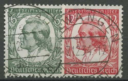 Deutsches Reich 1934 175. Geb. v. Friedrich von Schiller 554/55 TOP-Stempel