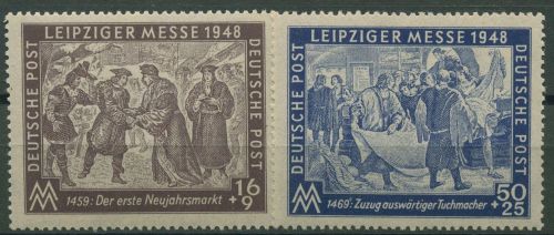 SBZ Allgemeine Ausgabe 1948 Leipziger Messe 198/99 postfrisch