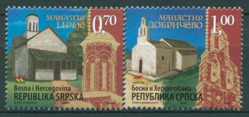 Bosnien-Herzegowina (Serb.Republik) 2007 Klöster 388/89 postfrisch